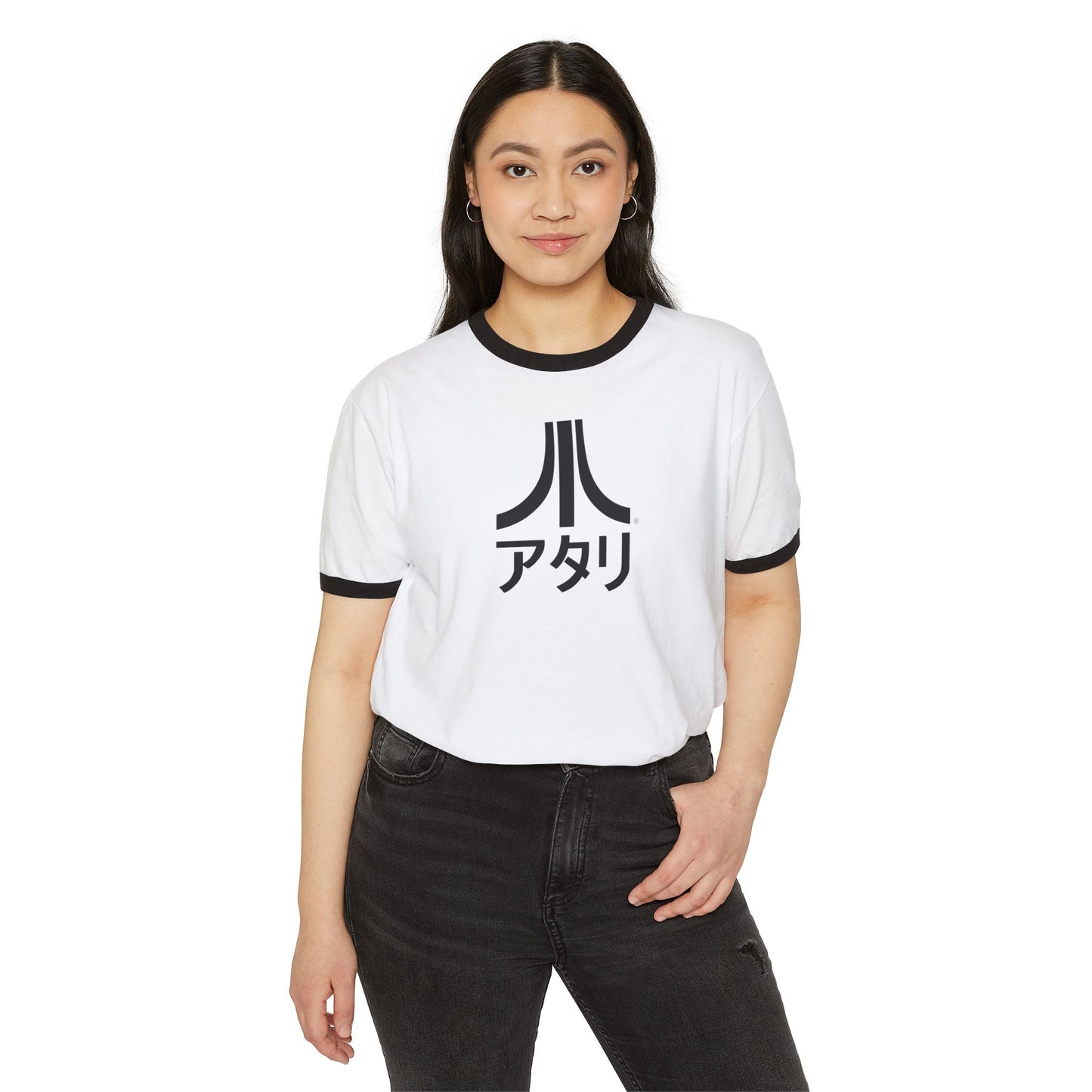 Ringer Katakana Tee Black on White
