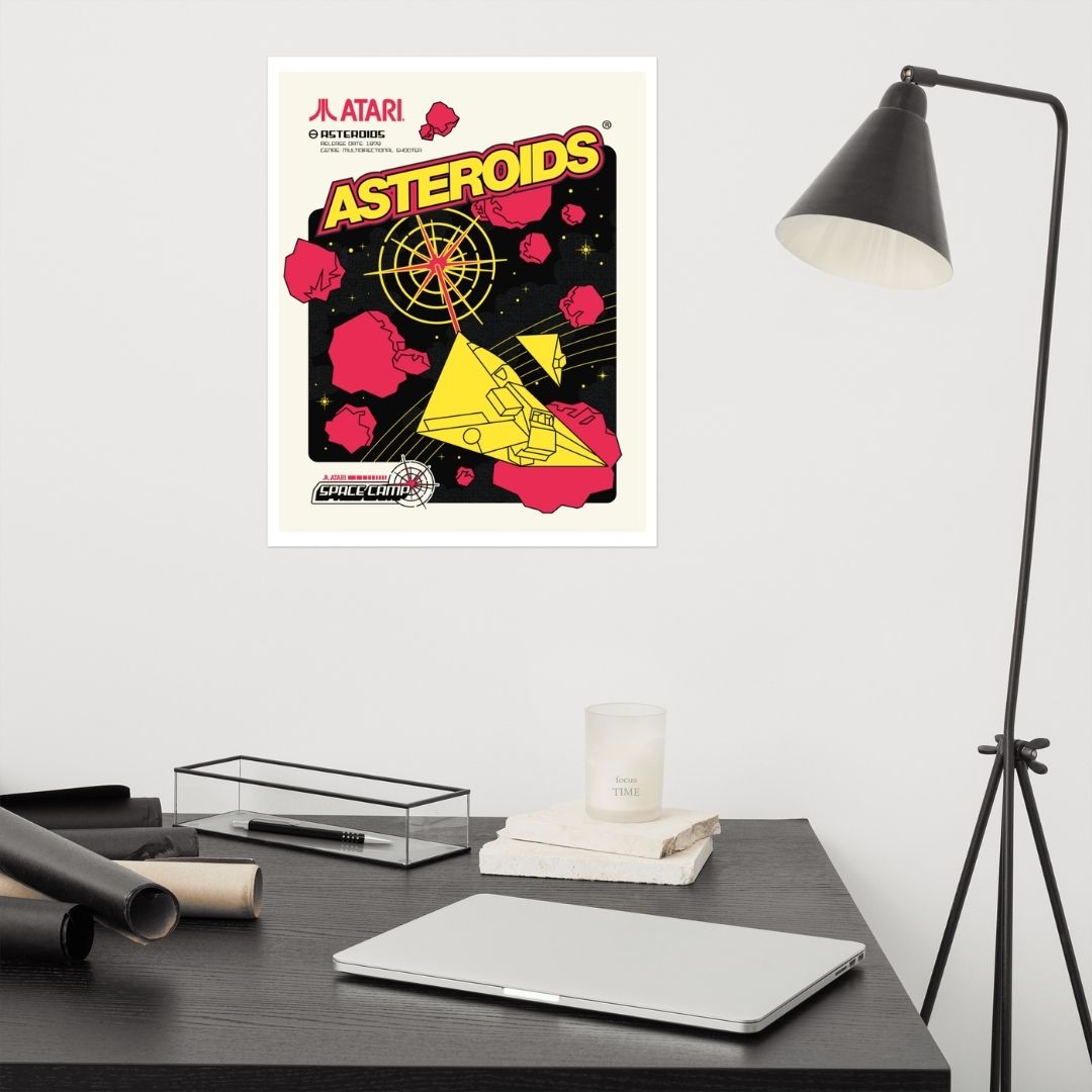 Space Camp Asteroids Poster