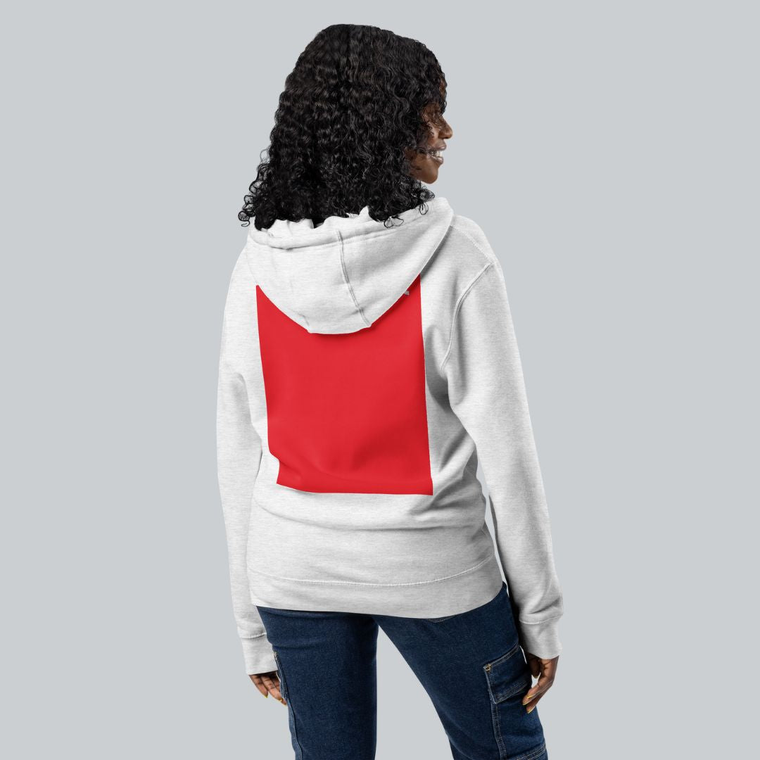 Red Fuji Block Zip Hoodie