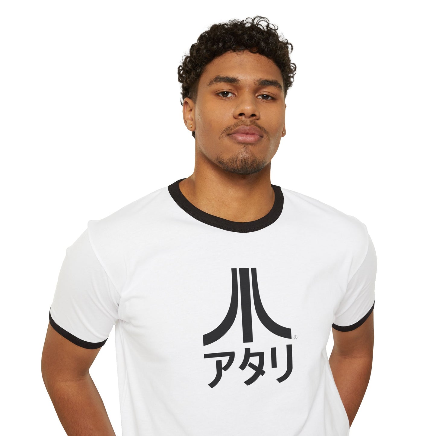 Ringer Katakana Tee Black on White