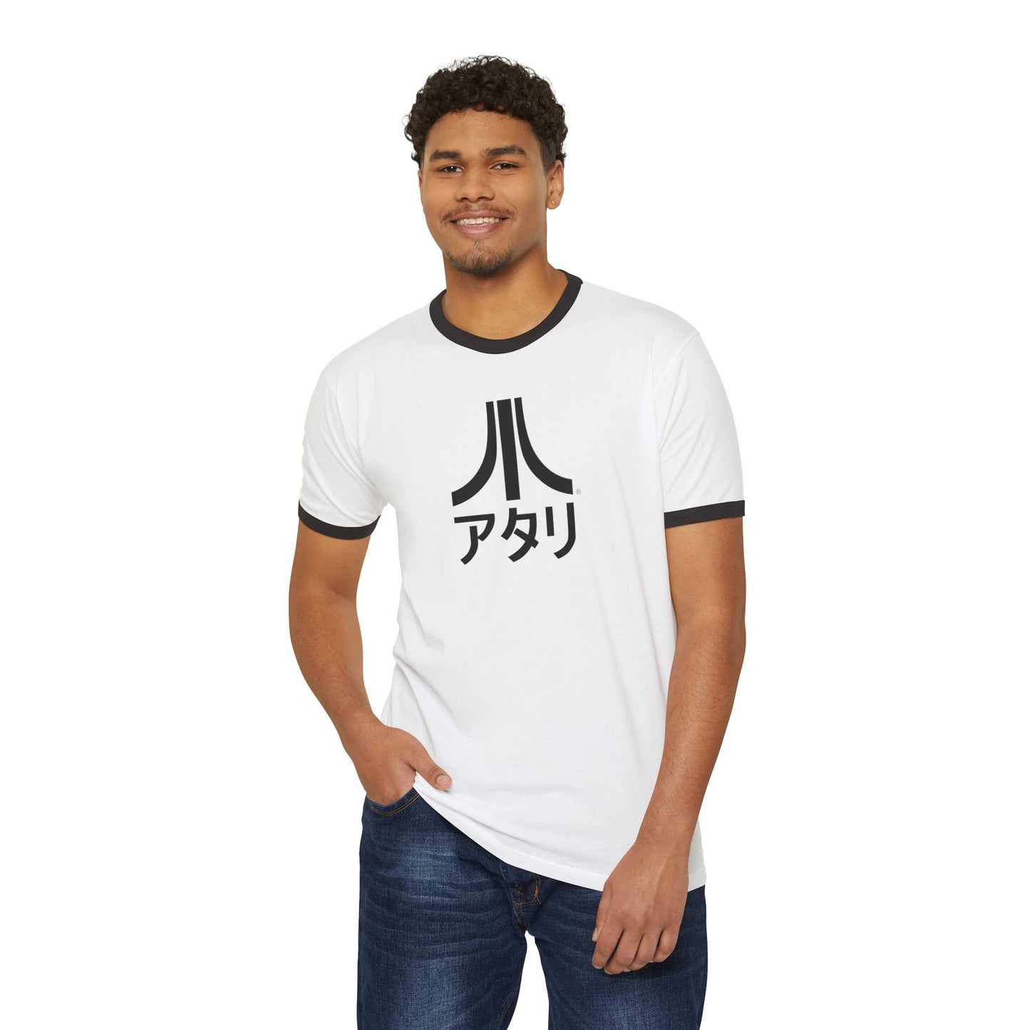 Ringer Katakana Tee Black on White
