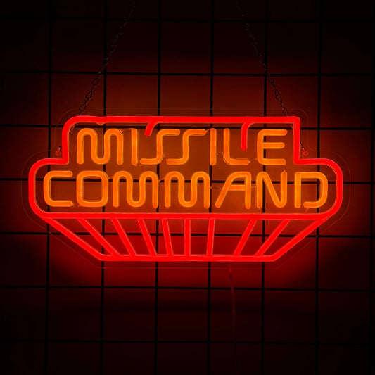 Missile Command Neon LED Sign (15.8” x 7.7”)