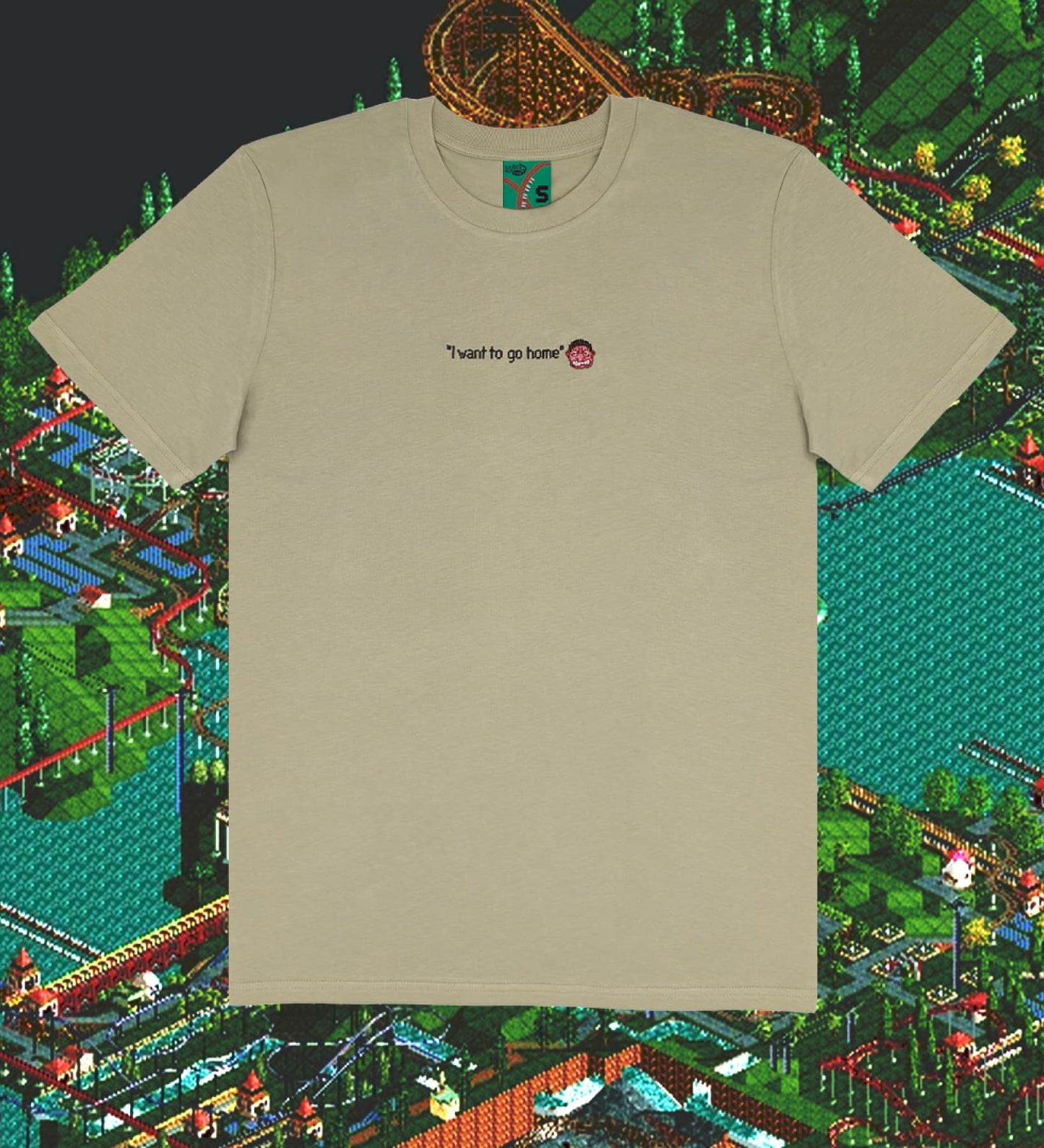 RollerCoaster Tycoon x Errornogo I Want to Go Home Tee