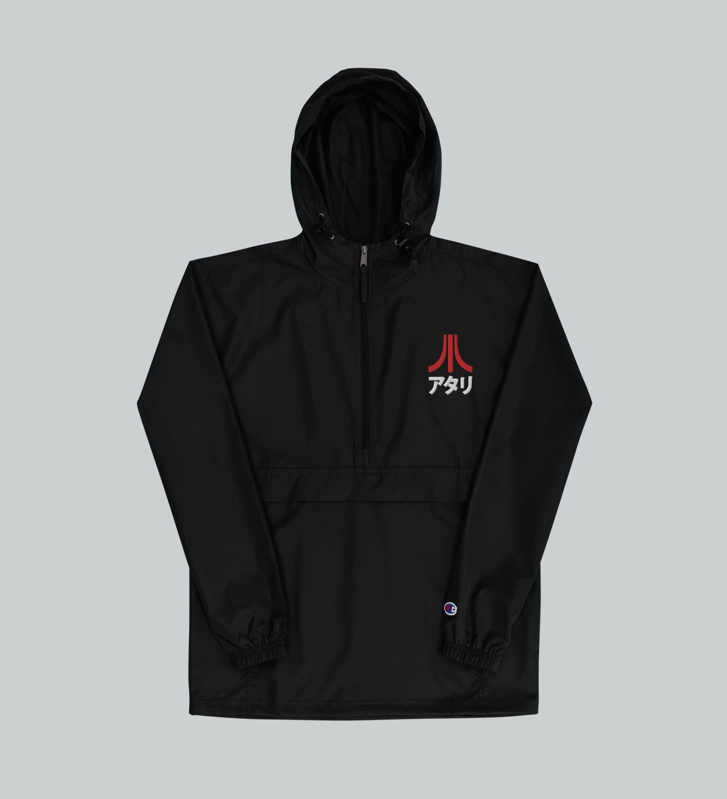 Katakana Half-Zip Windbreaker