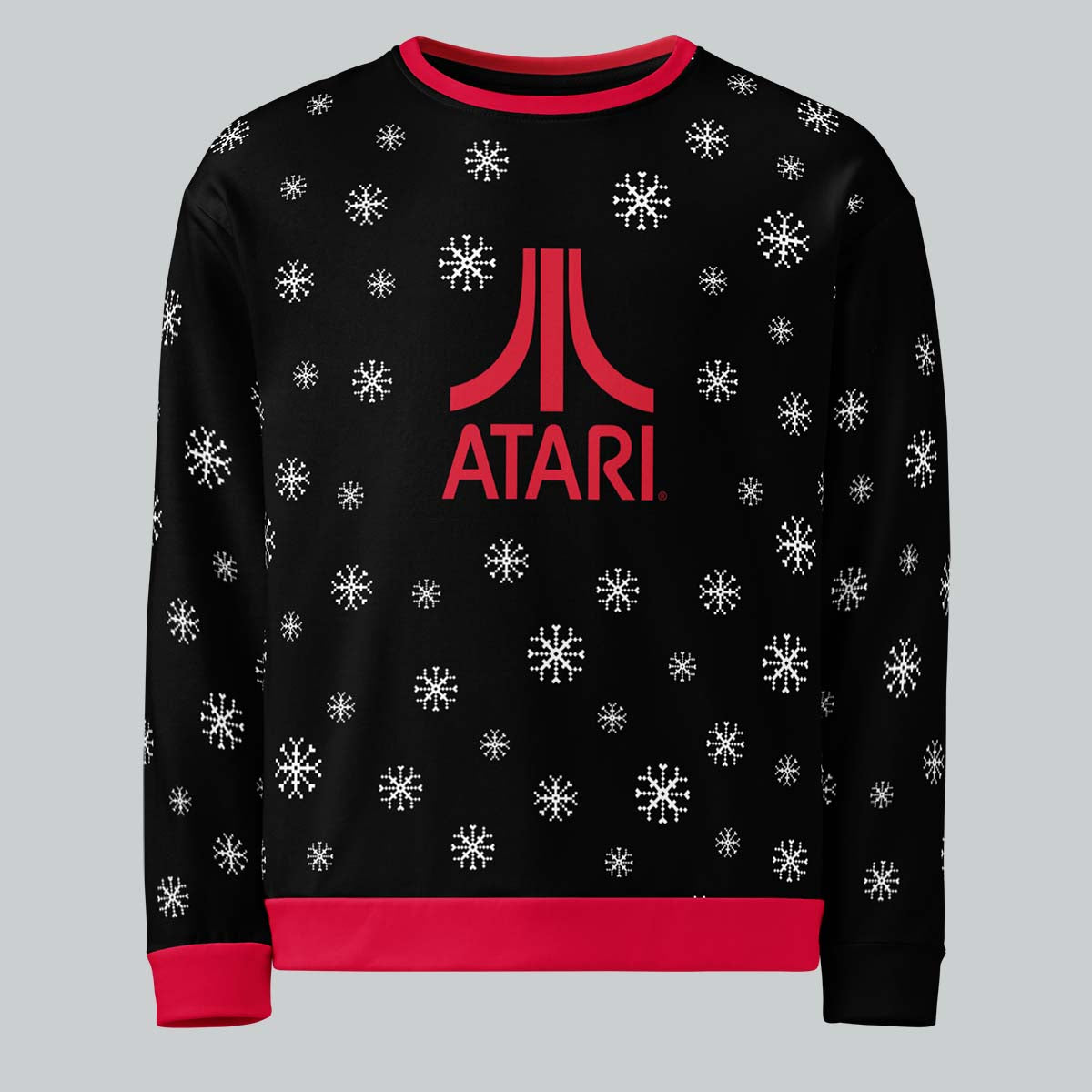 Festive Fuji Sweatshirt in Snowflake Black Atari