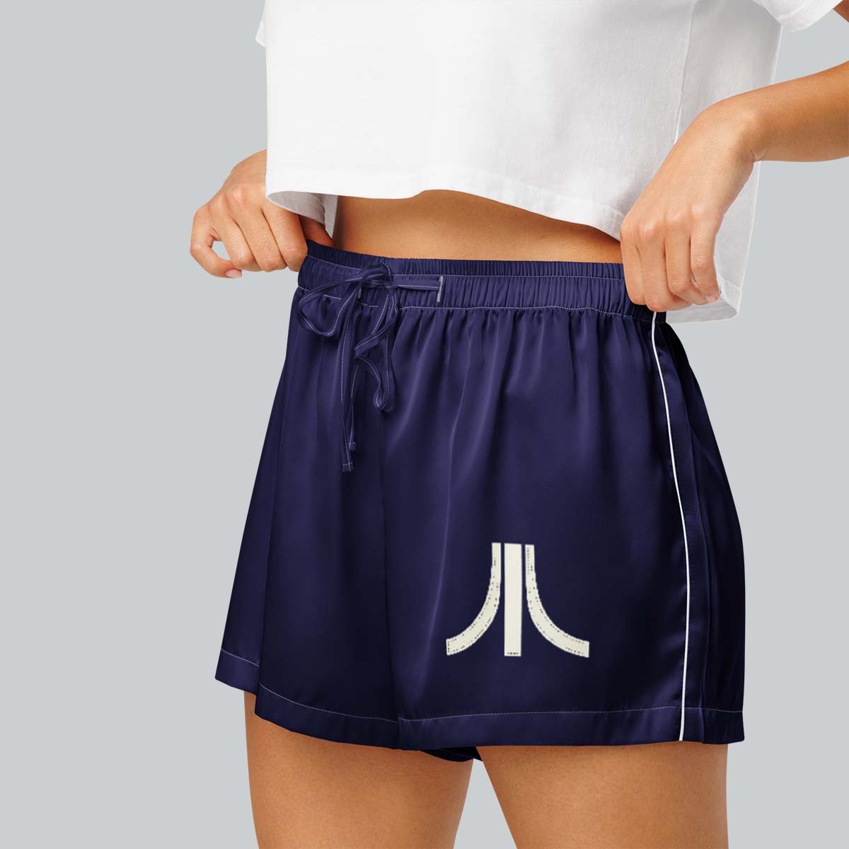 Stitch Effect Fuji Pajama Shorts