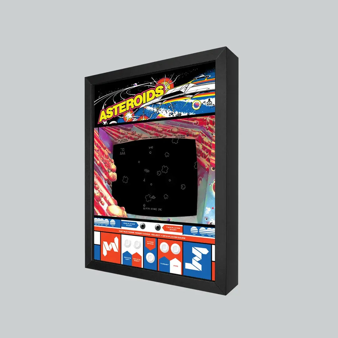 Asteroids Shadowbox Art