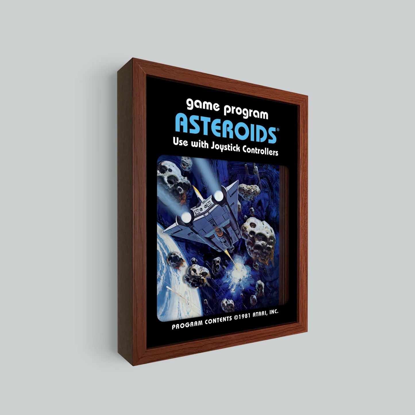 Asteroids Shadowbox Art