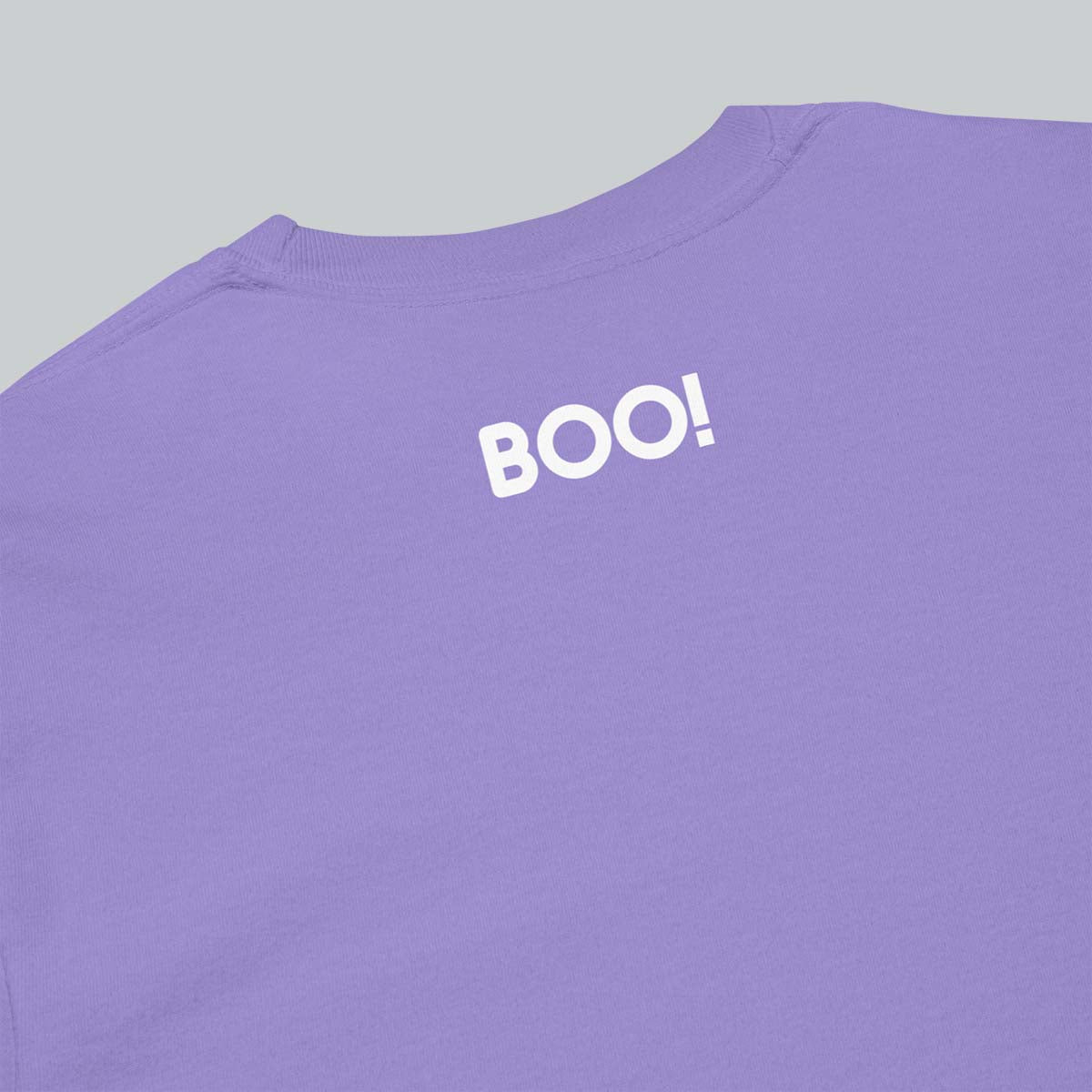 Boo! Long Sleeve Ghost Tee in Violet