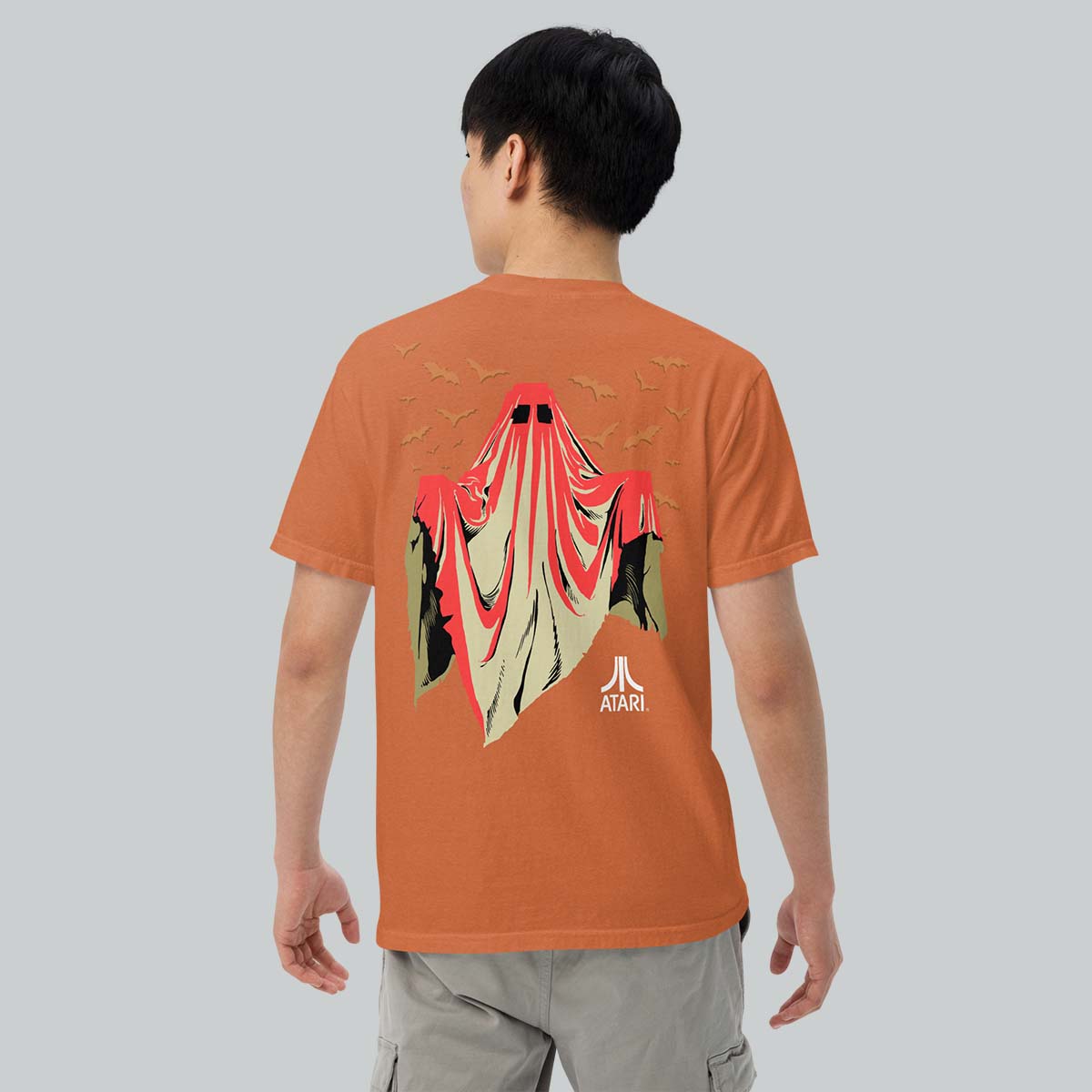 Boo! Ghost Tee in Pumpkin