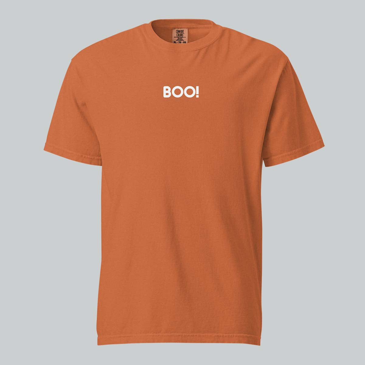 Boo! Ghost Tee in Pumpkin
