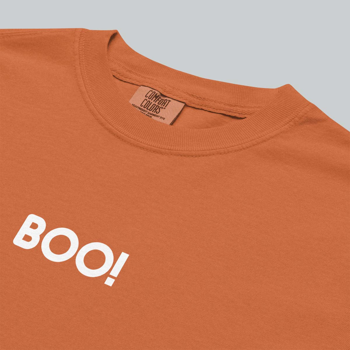 Boo! Ghost Tee in Pumpkin