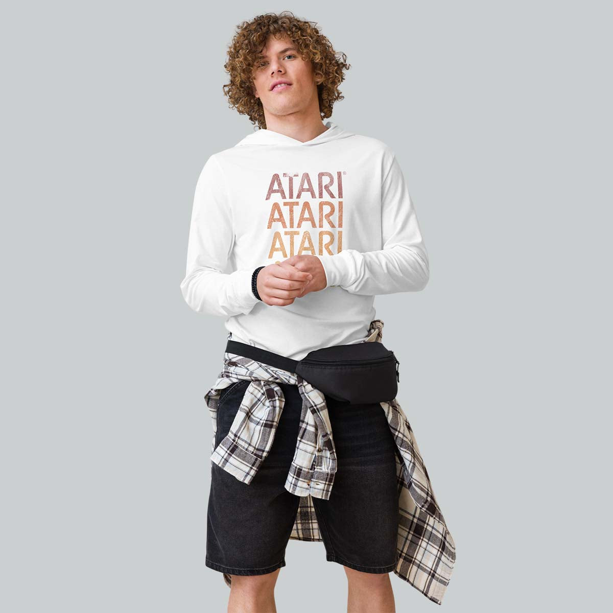 Retro Repeat Hooded Tee
