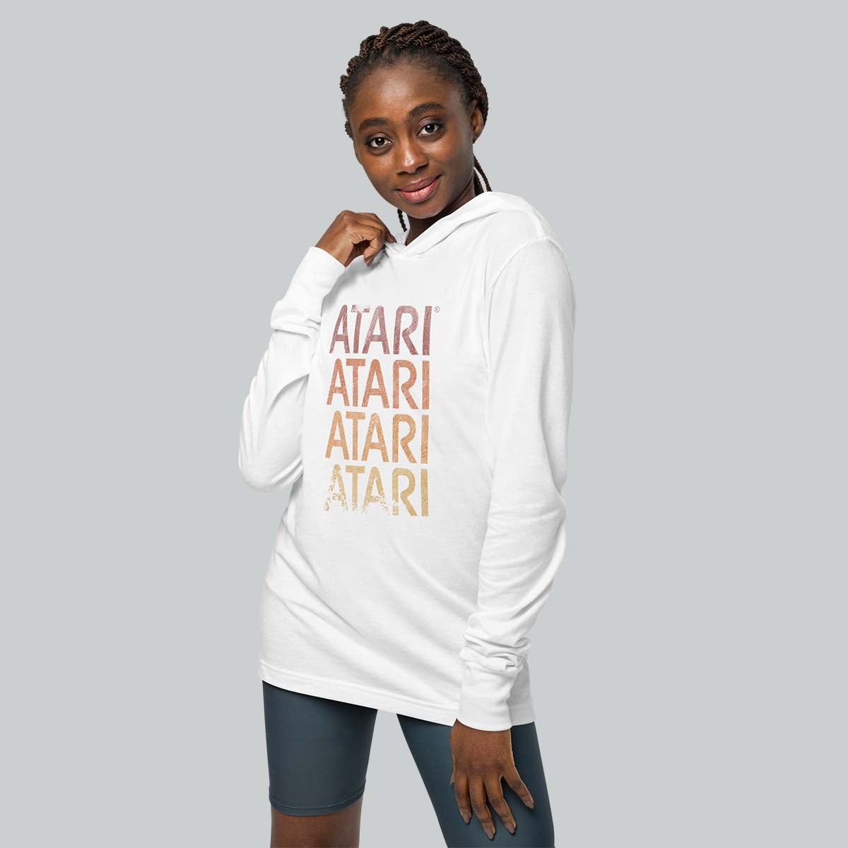 Retro Repeat Hooded Tee