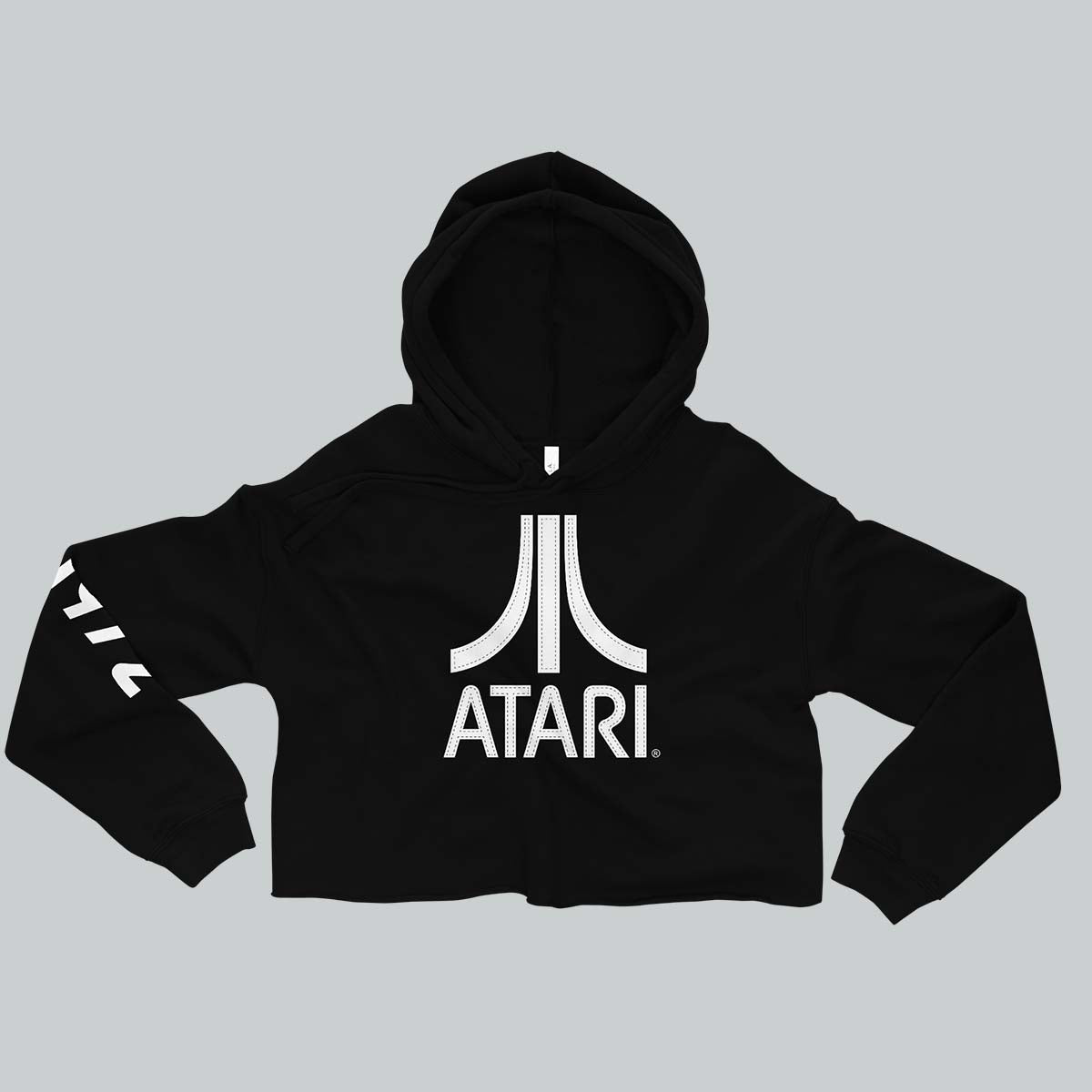 Stitch Effect Atari Cropped Sweatshirt