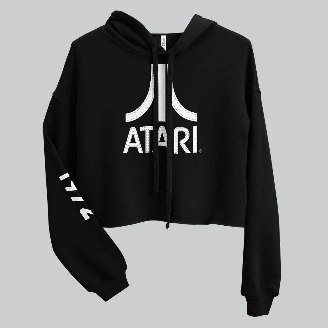 Stitch Effect Atari Cropped Sweatshirt