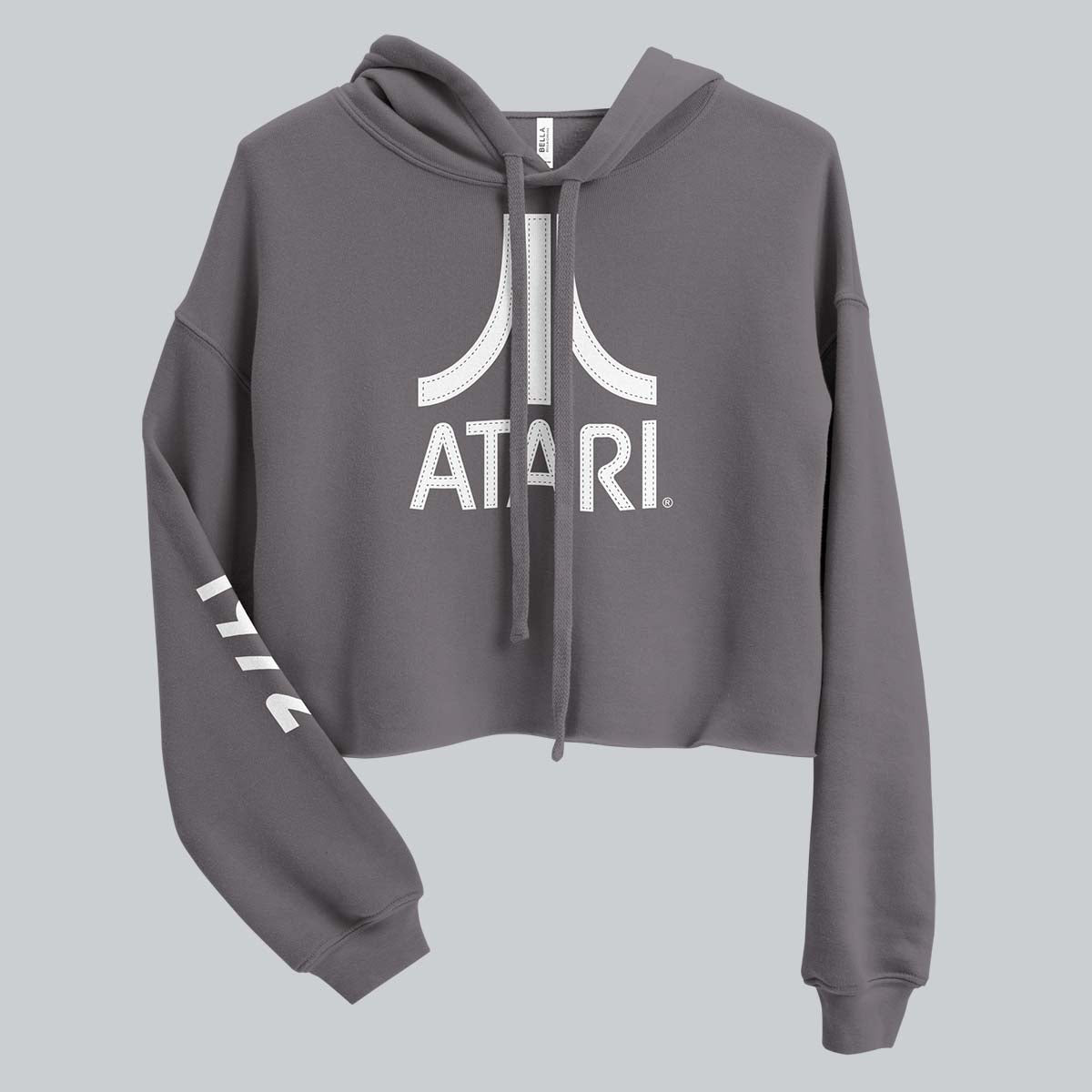 Stitch Effect Atari Cropped Sweatshirt