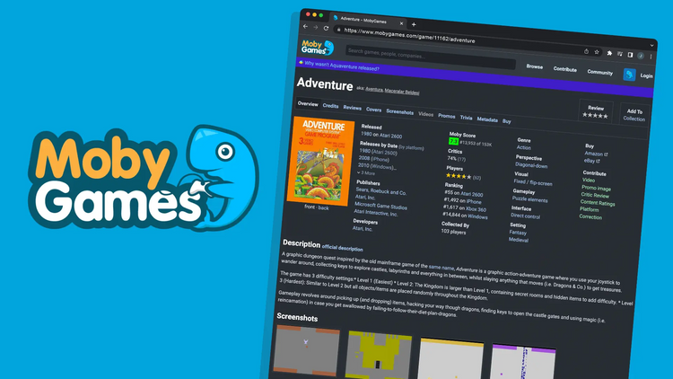 MobyGames gets a complete site rebuild