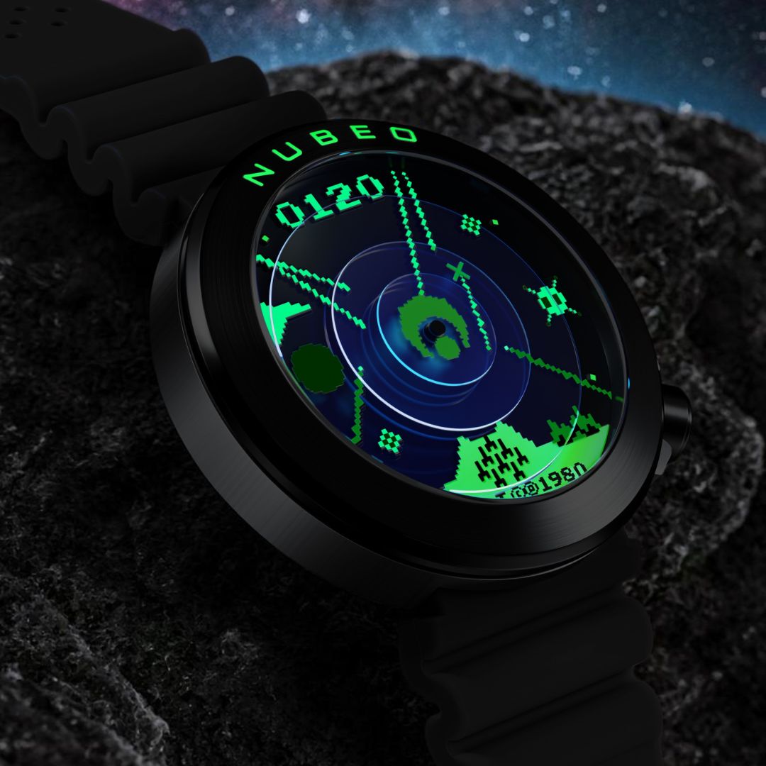 NUBEO x Atari Missile Command Ventana Automatic Watch Command Black