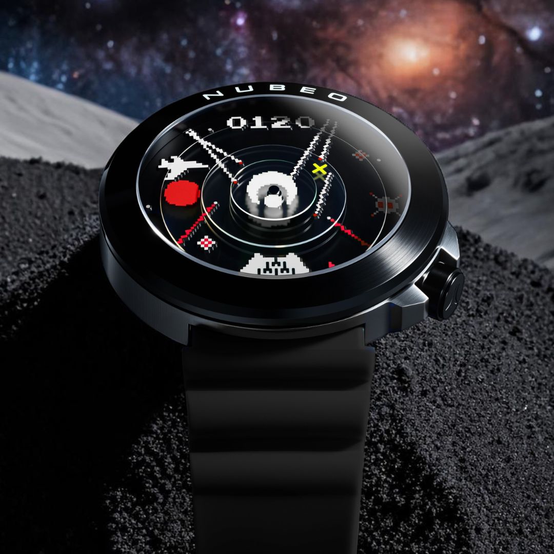 NUBEO x Atari Missile Command Ventana Automatic Watch Command Black