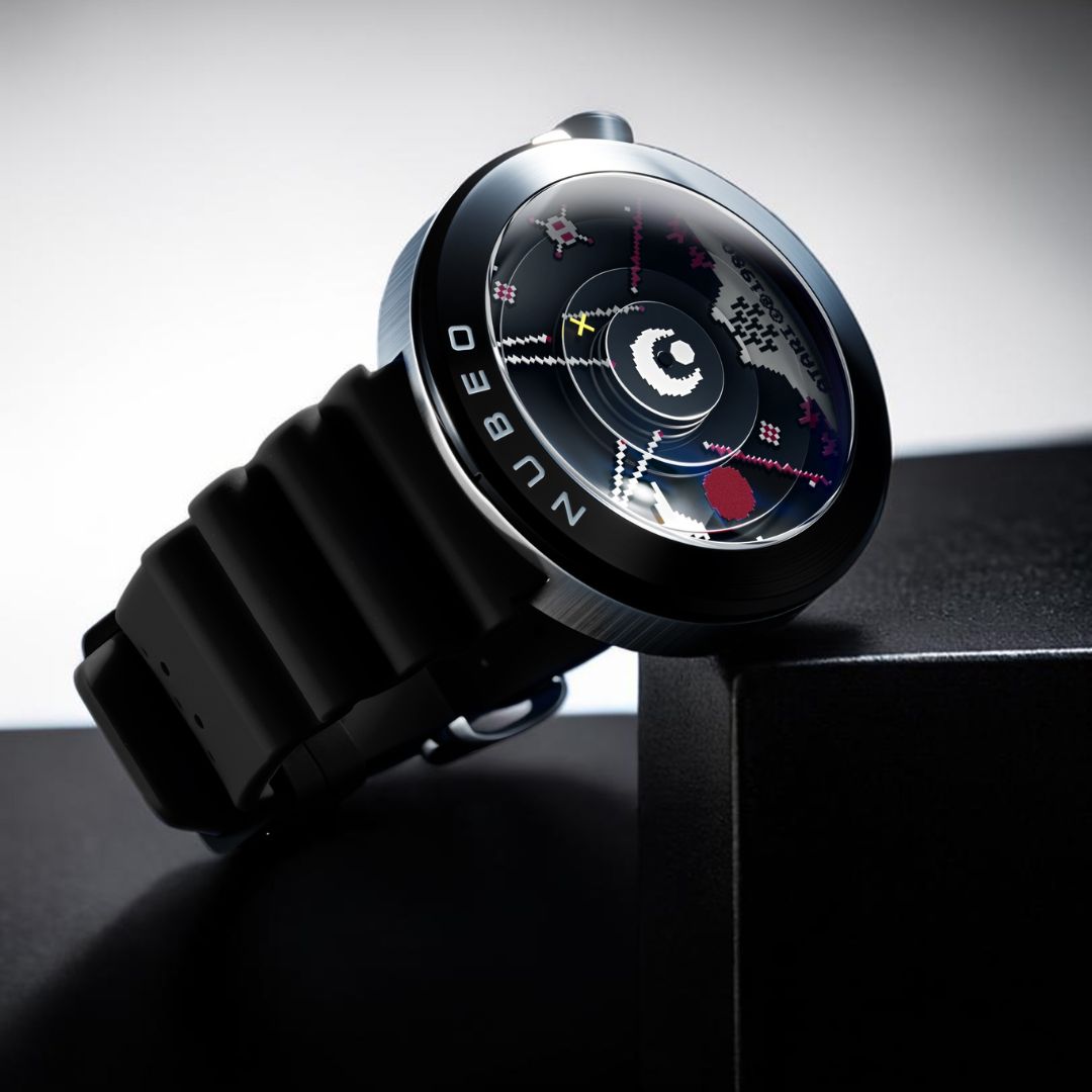 NUBEO x Atari Missile Command Ventana Automatic Watch Command Black
