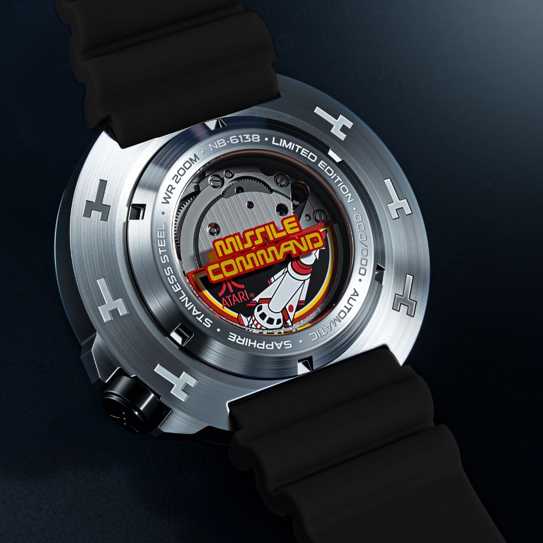 NUBEO x Atari Missile Command Ventana Automatic Watch Command Black