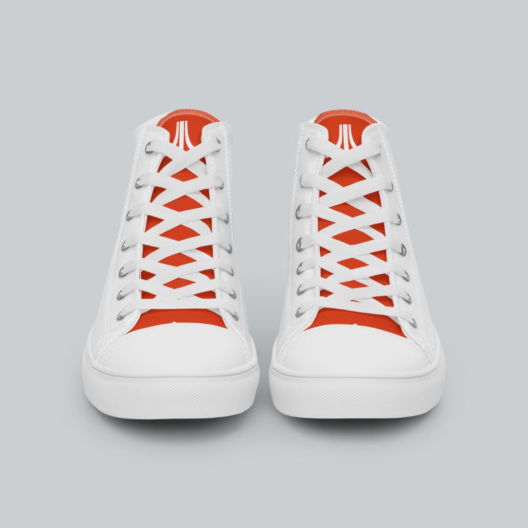 Red Fuji Block Men's Canvas Sneakers