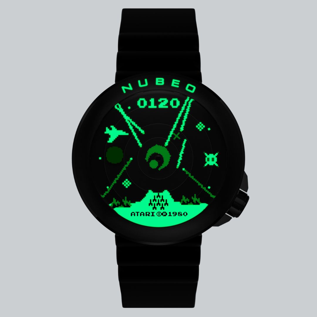 NUBEO x Atari Missile Command Ventana Automatic Watch Command Black