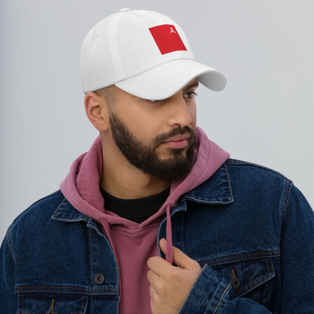 Red Fuji Block Dad Hat