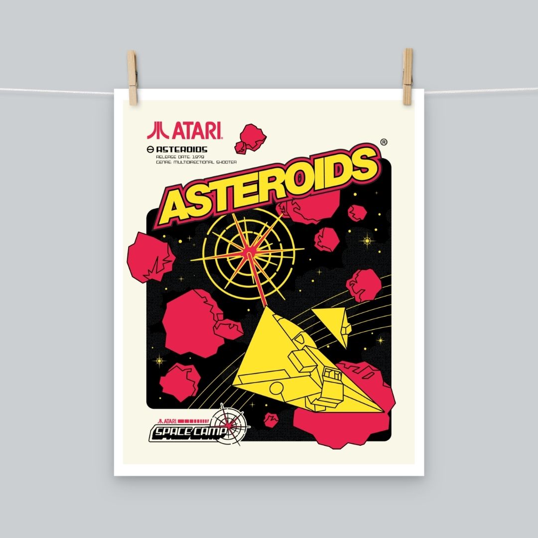 Space Camp Asteroids Poster