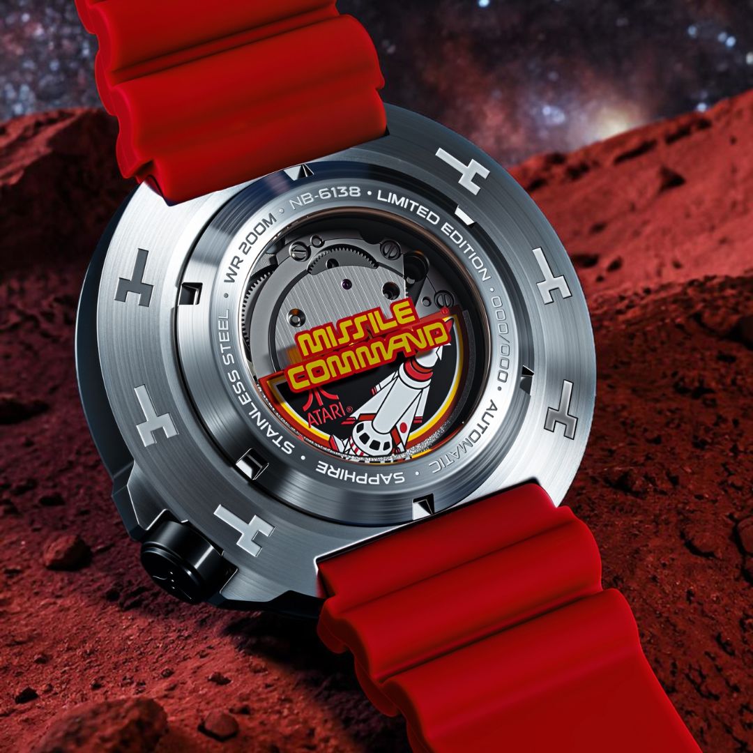 NUBEO x Atari Missile Command Ventana Automatic Watch Vector Red