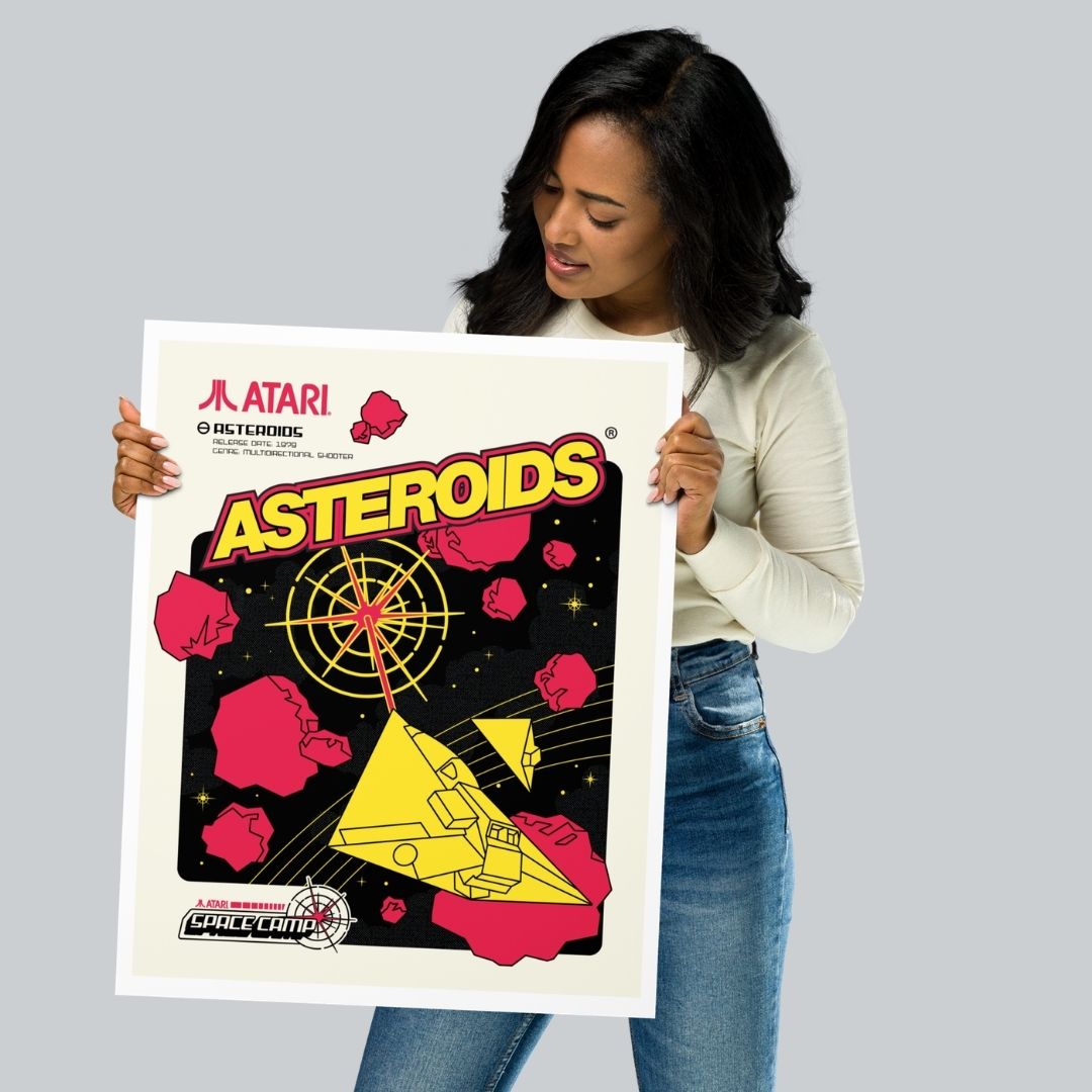 Space Camp Asteroids Poster