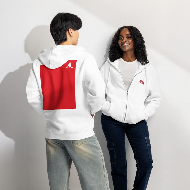 Red Fuji Block Zip Hoodie