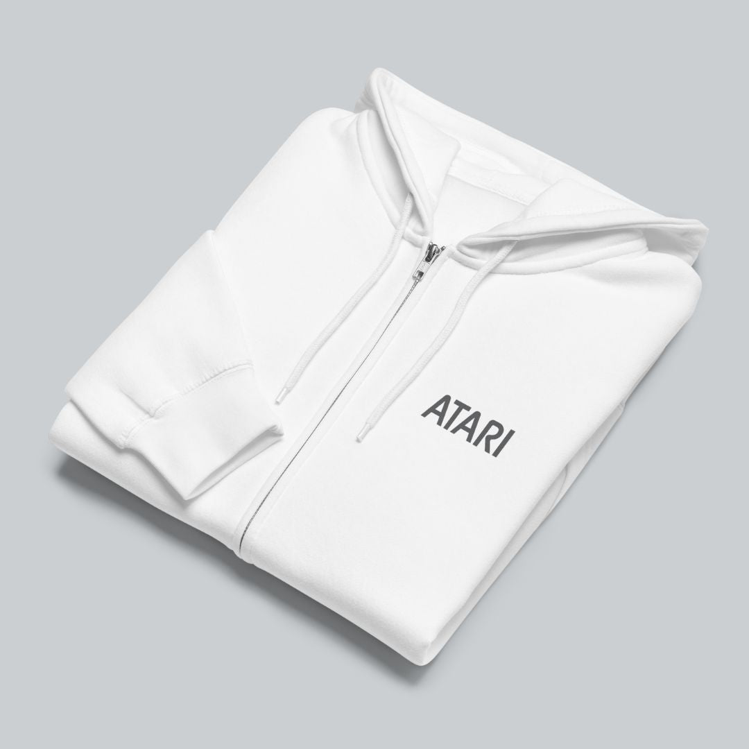 Gray Fuji Block Zip Hoodie