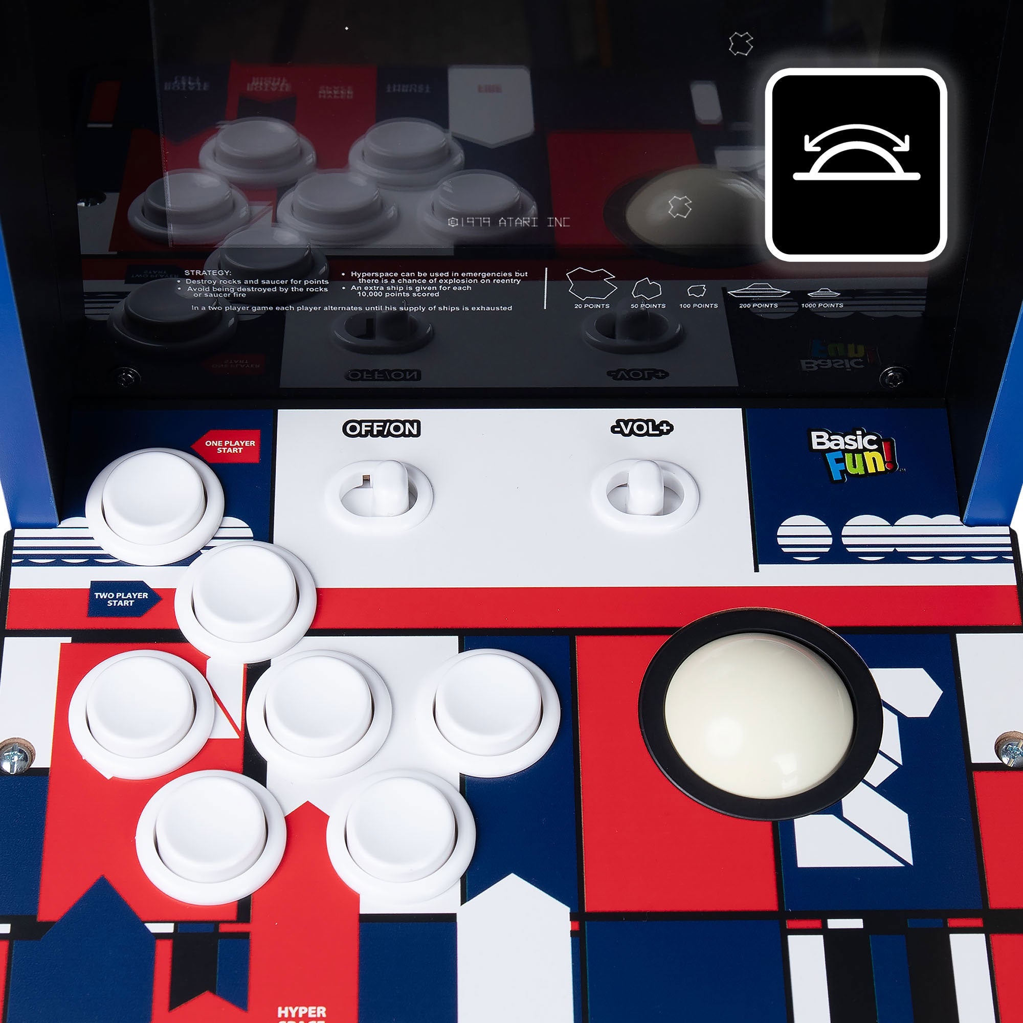 ARCADE CLASSICS – ASTEROIDS COUNTER SERIES, 5 GAME CABINET – Atari®