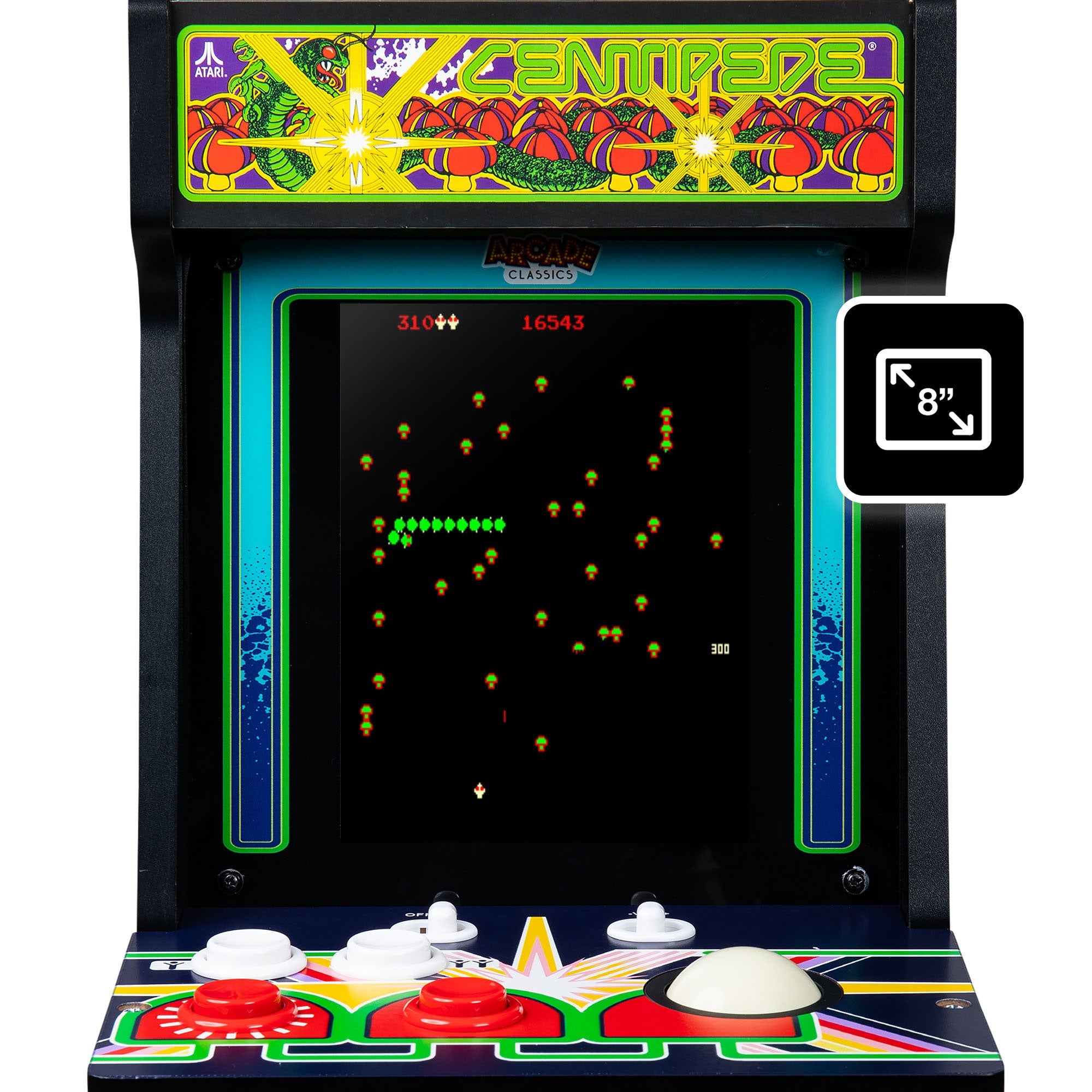 ARCADE CLASSICS – CENTIPEDE COUNTER SERIES, 5 GAME CABINET – Atari®
