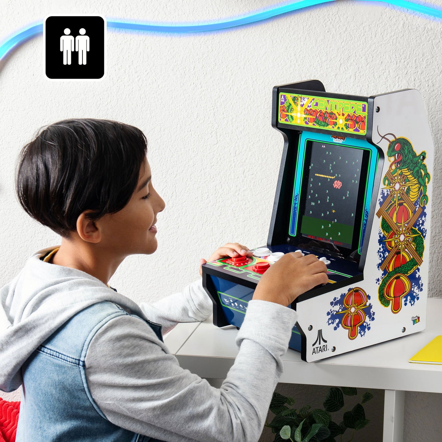 ARCADE CLASSICS – CENTIPEDE COUNTER SERIES, 5 GAME CABINET