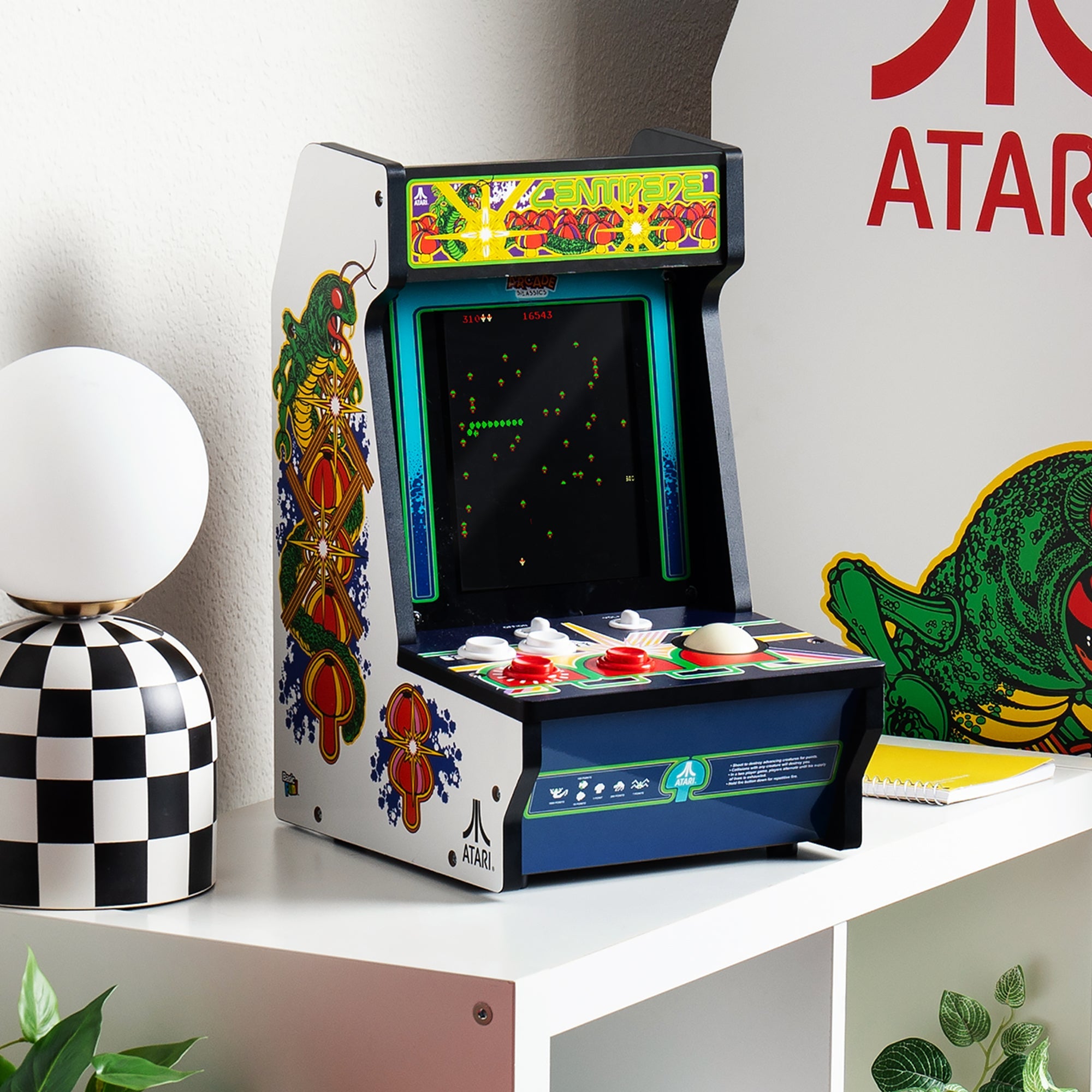 ARCADE CLASSICS – CENTIPEDE COUNTER SERIES, 5 GAME CABINET – Atari®