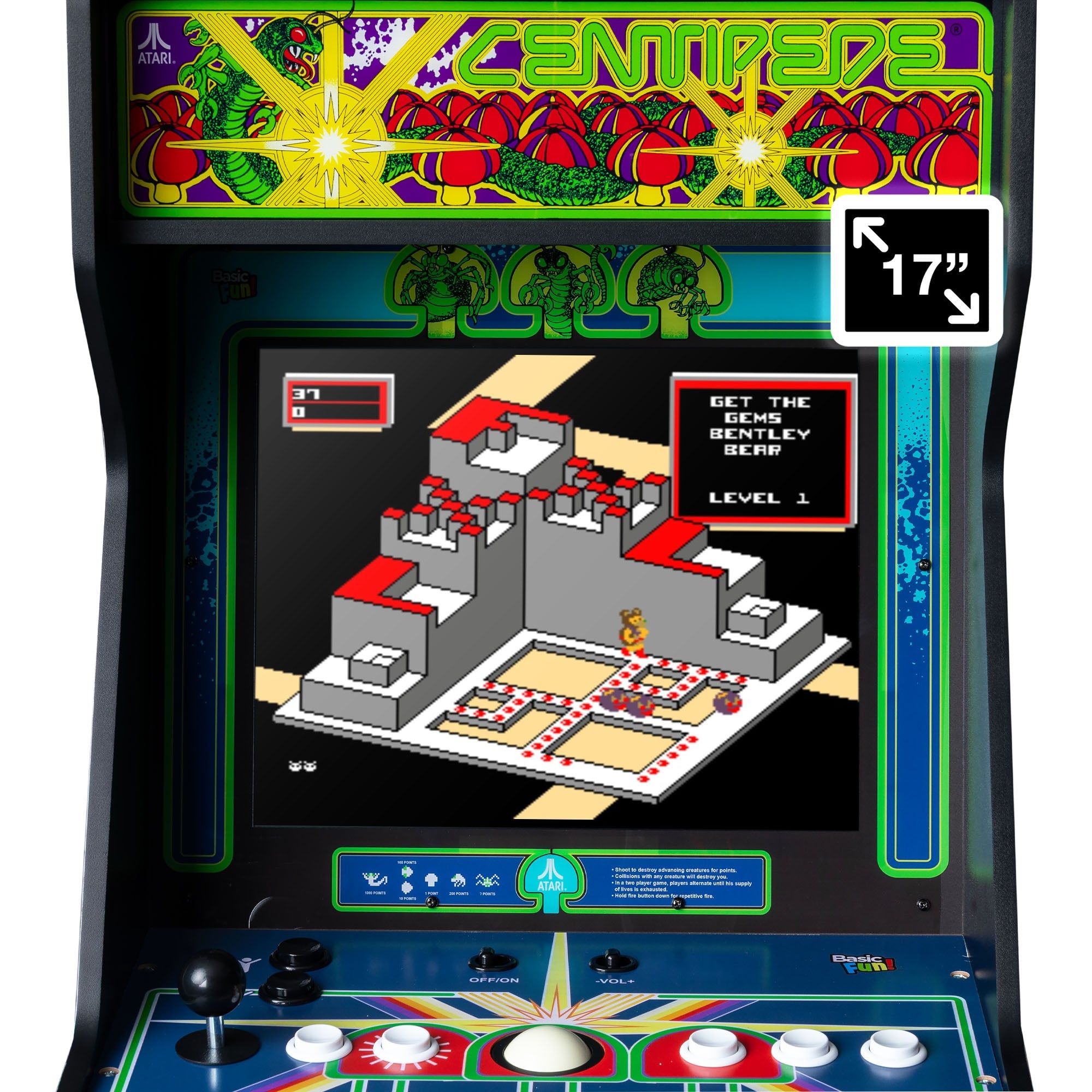ARCADE CLASSICS – CENTIPEDE ULTRA SERIES, 40 GAME CABINET – Atari®