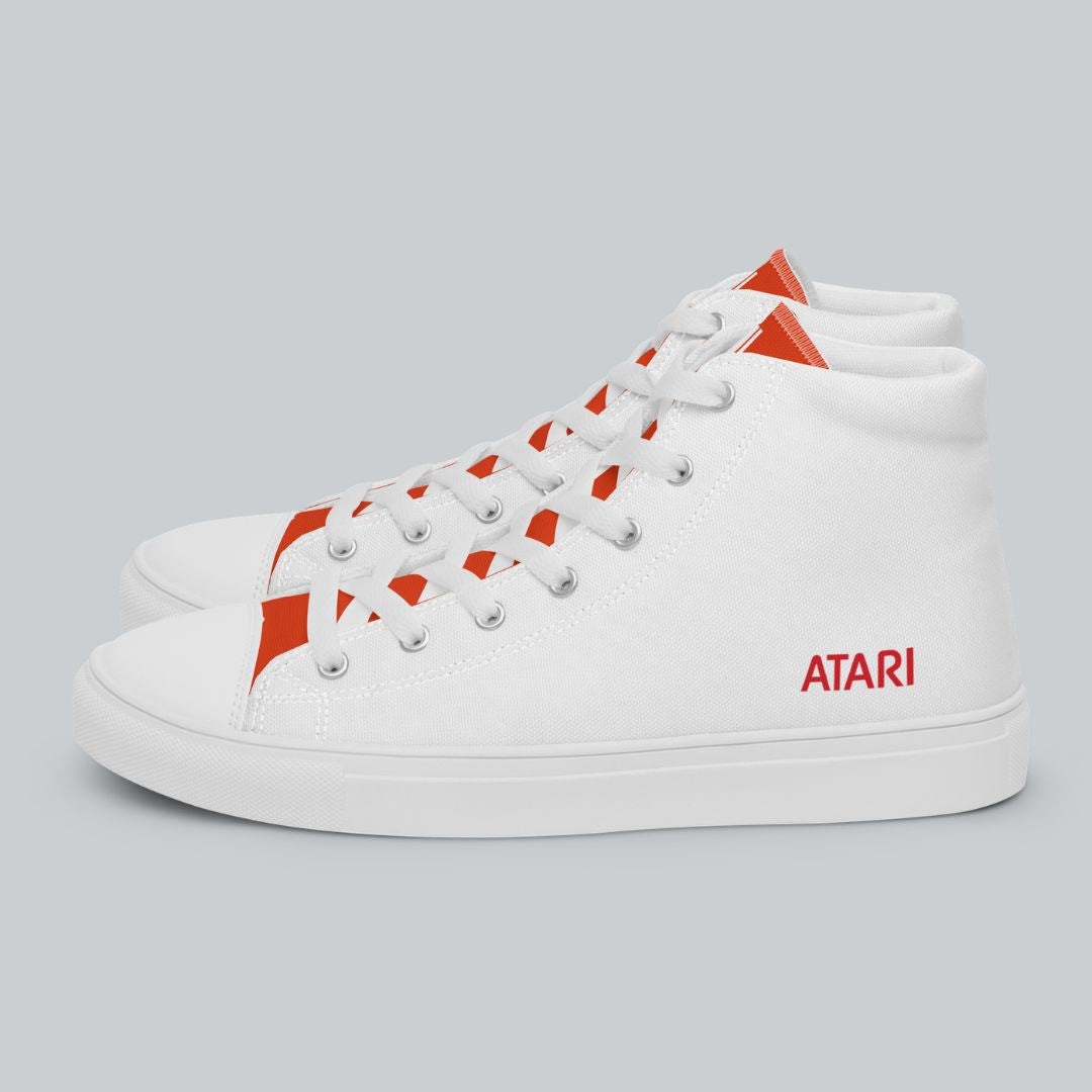 Red Fuji Block Men's Canvas Sneakers