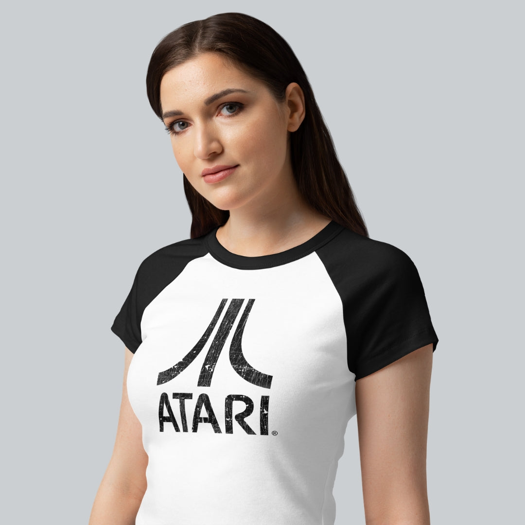 Vintage Logo Women's Raglan Micro Tee – Atari®