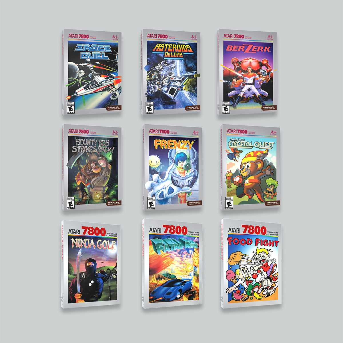 7800 Collect Them All Bundle (9 Game Cartridges)