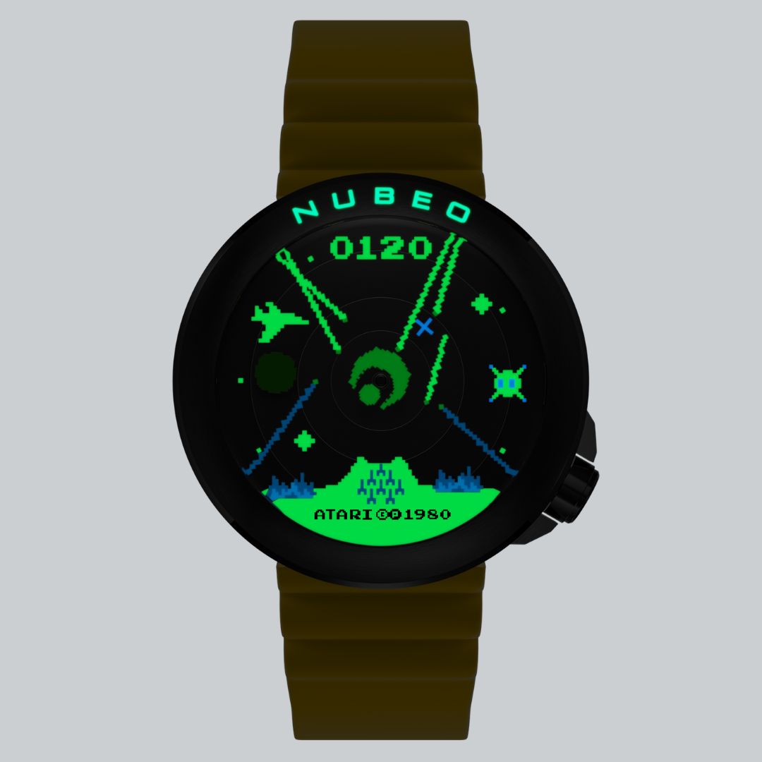 NUBEO x Atari Missile Command Ventana Automatic Watch Assault Yellow
