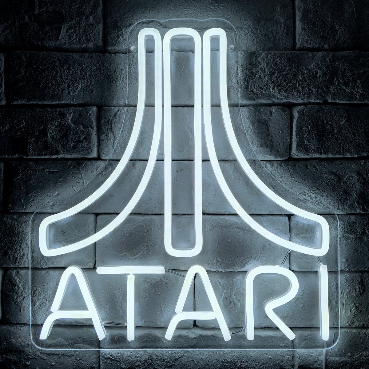 Atari Neon LED Sign - White (12" x 13")