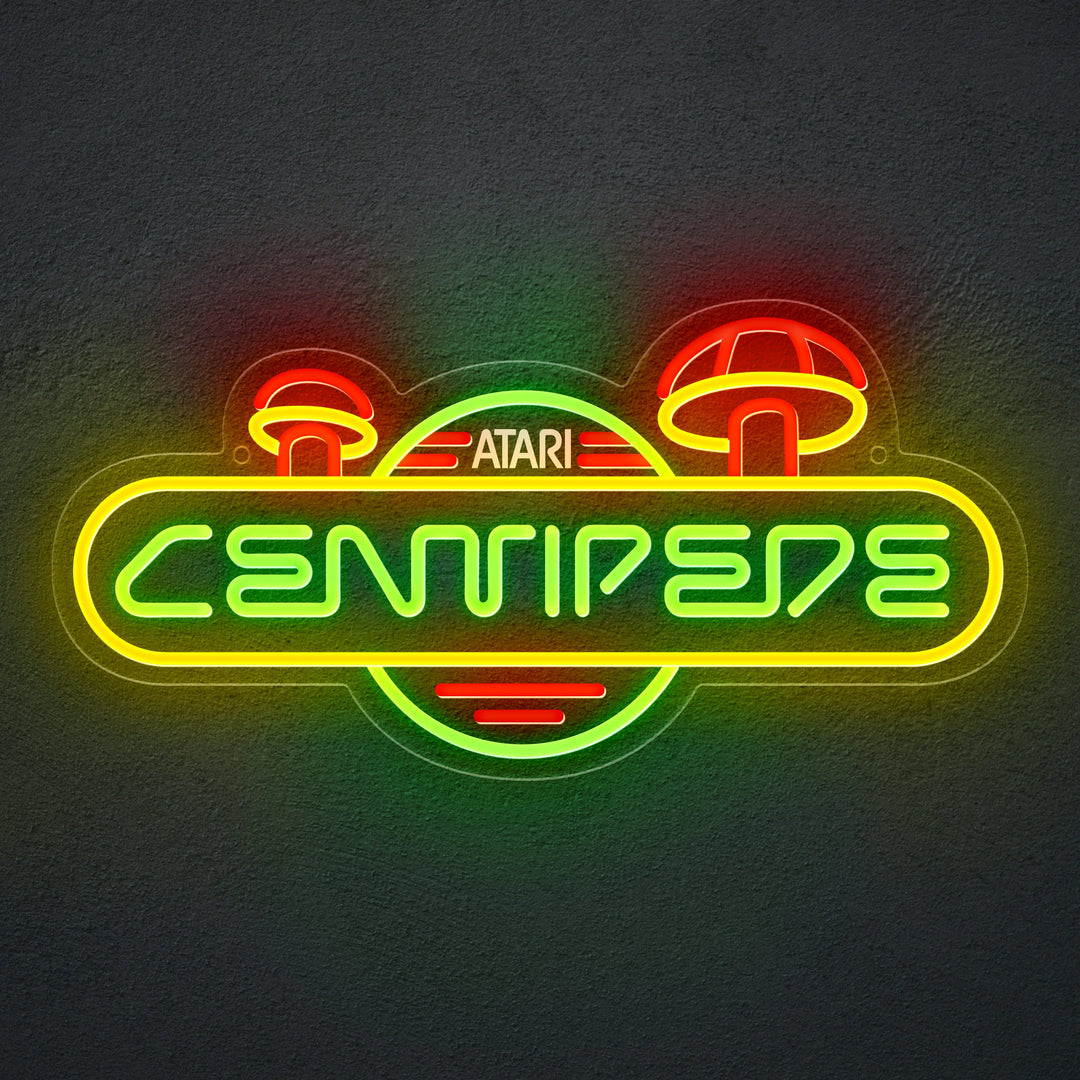 Centipede Neon LED Sign (16” x 8”) – Atari®