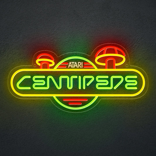 Centipede Neon LED Sign (16” x 8”)