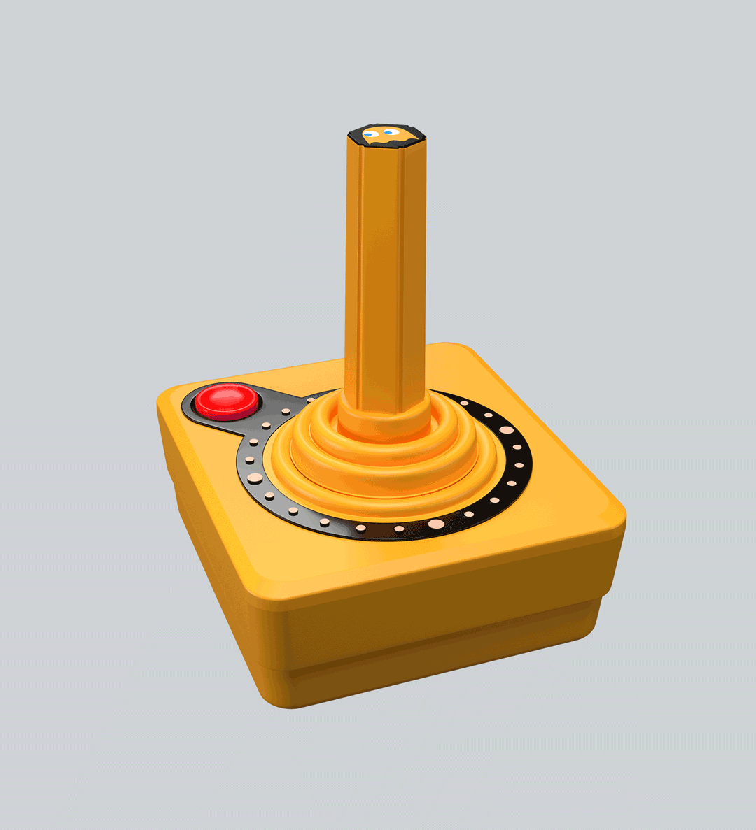 CX40+ Wireless Joystick: Ghost Edition – CLYDE (Orange)