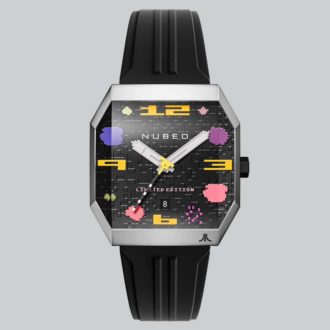 NUBEO x Atari Asteroids 2600 Automatic Timepiece - Asteroid Black