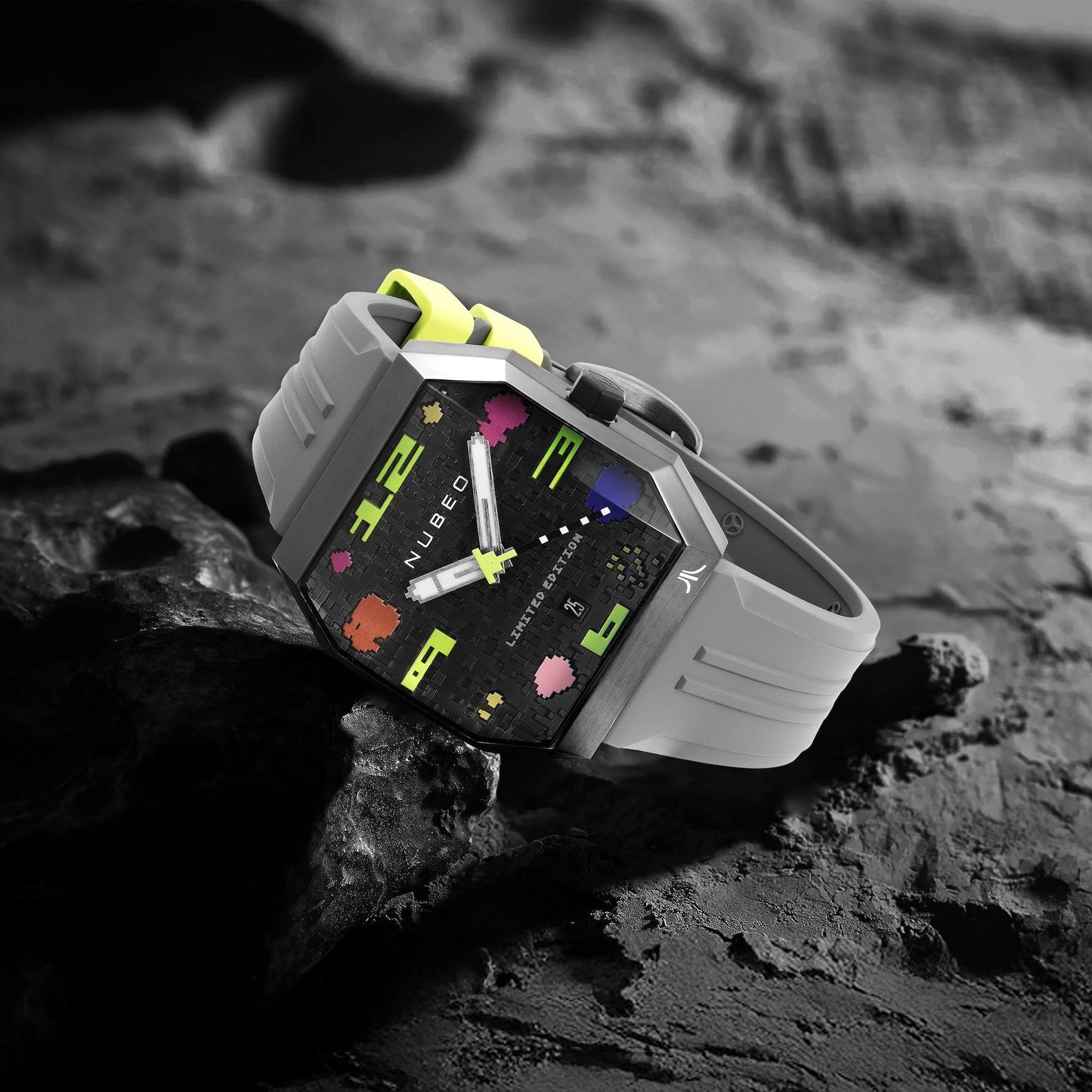 NUBEO x Atari Asteroids 2600 Automatic Timepiece - Cosmic Void