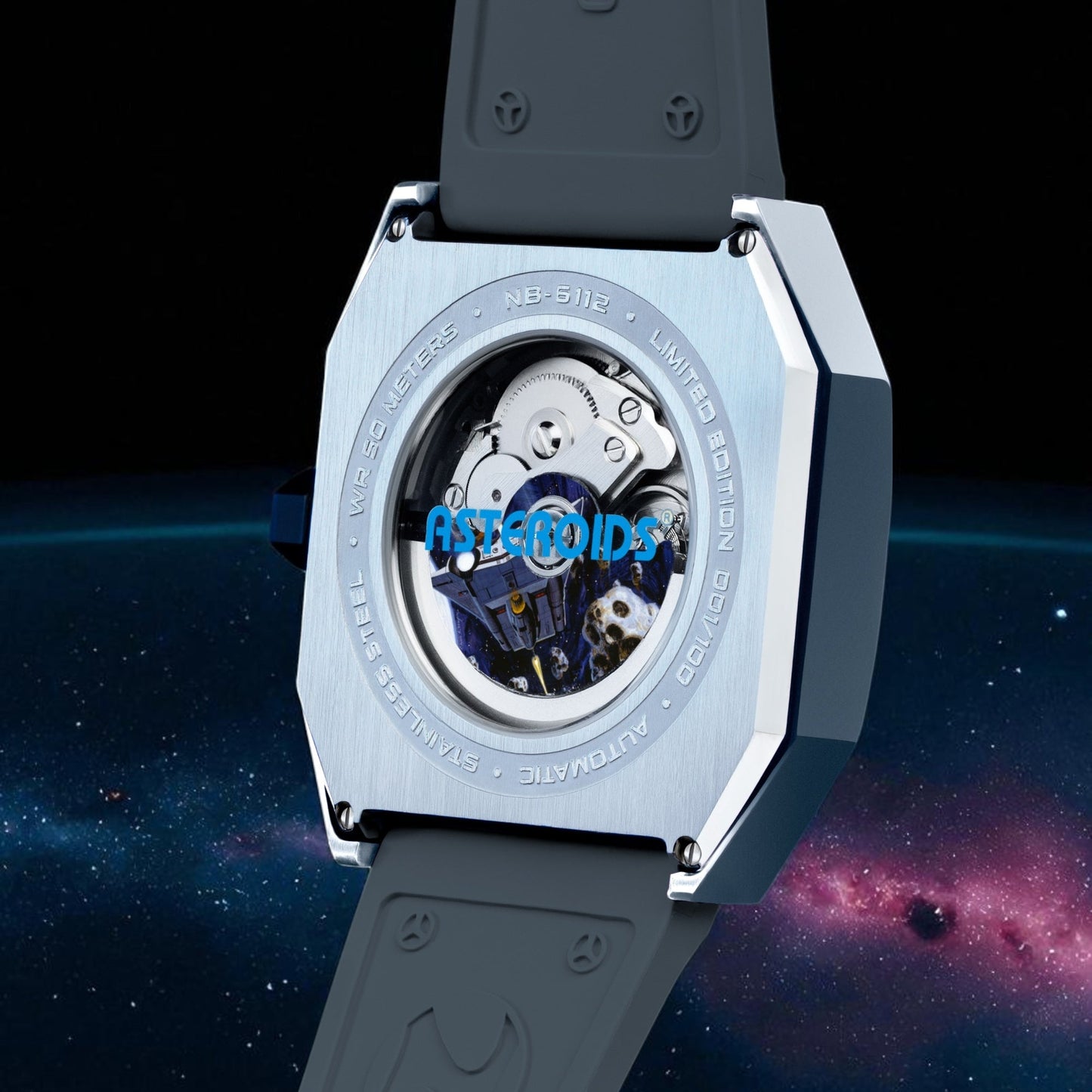 NUBEO x Atari Asteroids 2600 Automatic Timepiece - Cosmic Void